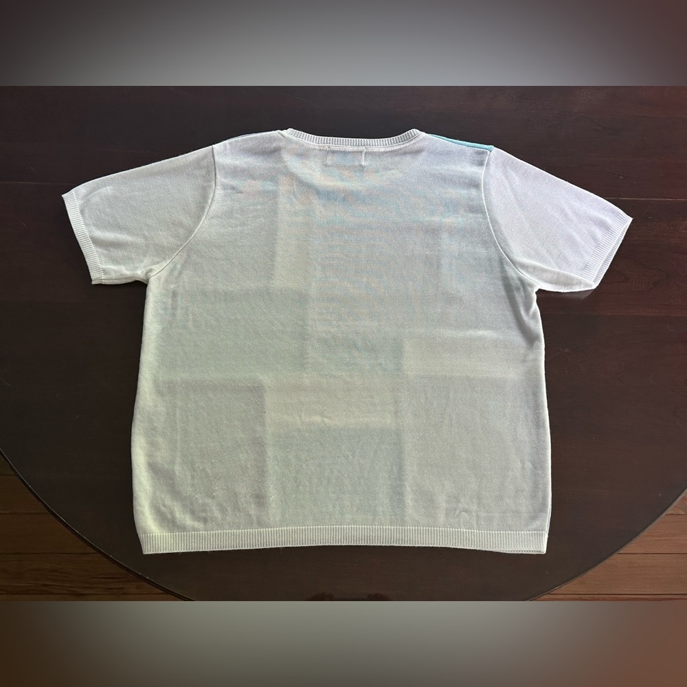 Alfred Dunner Blue Color-Block Top - Picture 3 of 6